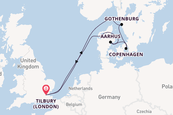 Expedition with Ambassador Cruise Line from Tilbury (London)