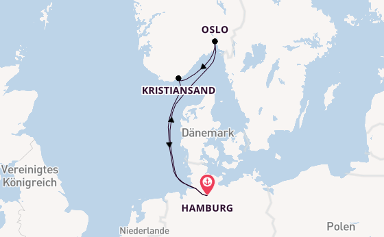 Norwegen ab Hamburg auf AIDAnova