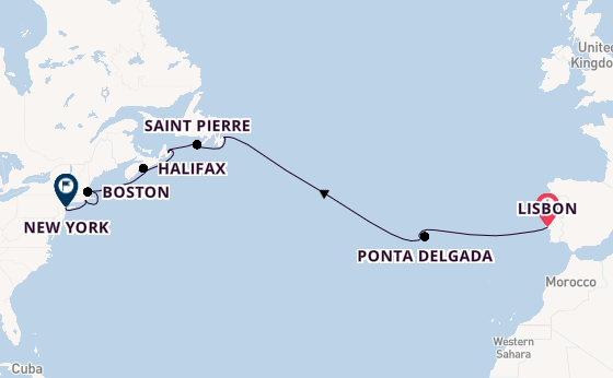 Transatlantic from Lisbon, Portugal with the Seven Seas Splendor