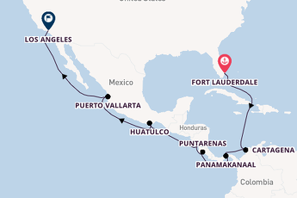 15daagse cruise met de Island Princess vanuit Fort Lauderdale