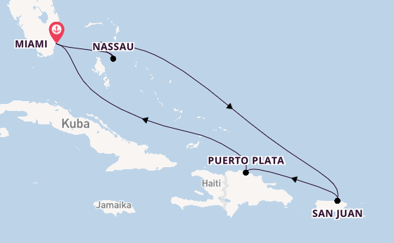 Karibik ab Miami auf der Allure of the Seas