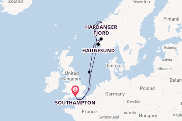 Norway from Southampton, England with the Iona