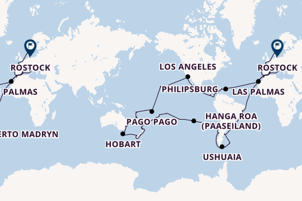 Wereldreizen vanaf Genua, Italië met de MSC Magnifica