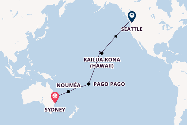 Transpacific from Sydney, Australia with the Noordam
