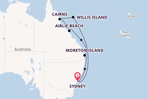 Australia from Sydney, Australia with the Carnival Splendor