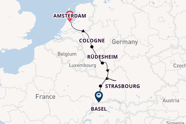 Rhine River, Europe from Amsterdam, Netherlands with the AmaViola
