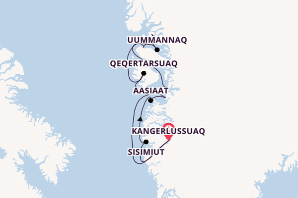 Arktis ab Kangerlussuaq, Grönland auf der MS Hamburg