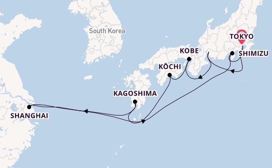 Japan from Tokyo, Japan with the Seven Seas Explorer