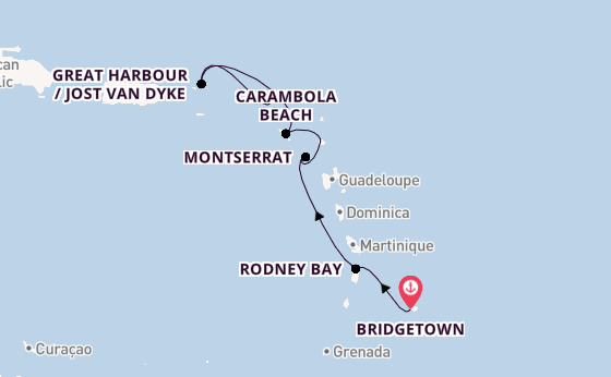 Caribbean from Bridgetown, Barbados with the Seabourn Ovation 