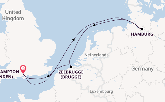 Engeland vanaf Southampton (Londen), Engeland met de Freedom of the Seas