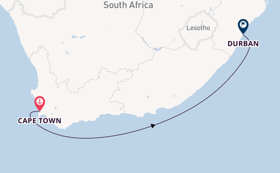 South Africa from Cape Town, South Africa with the MSC Armonia 