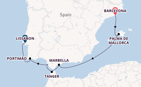 Westelijke Middellandse Zee vanaf Barcelona, Spanje met de EXPLORA III