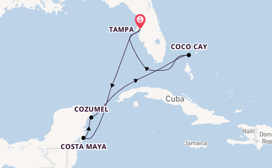 Captivating Caribbean for Christmas: Tampa & Beyond