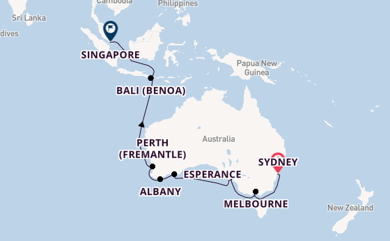 Australia from Sydney, Australia with the Norwegian Spirit 
