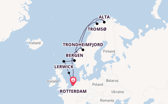Norway from Rotterdam, Netherlands with the Rotterdam
