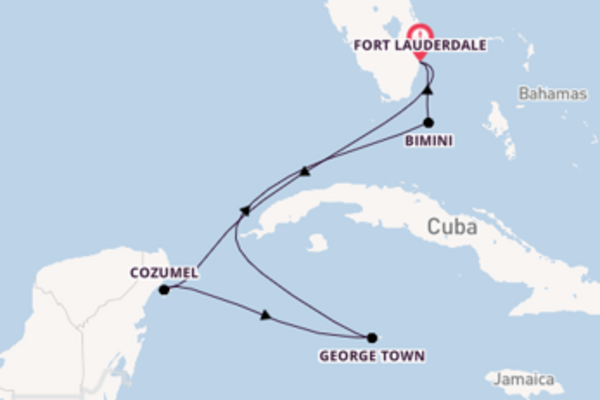Cruise in 7 dagen naar Fort Lauderdale met Celebrity Cruises
