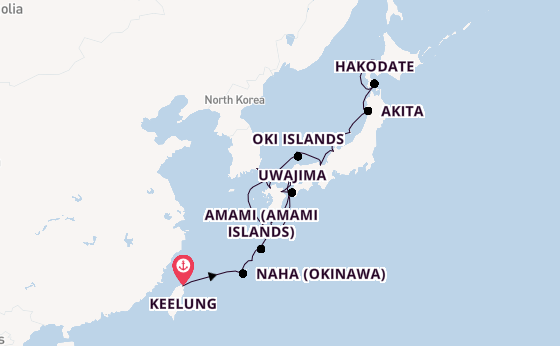 Japan from Keelung, Taiwan with the HANSEATIC spirit