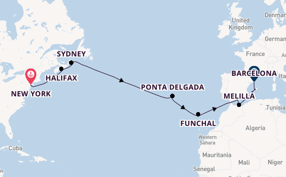 Transatlantic from New York, USA with the Norwegian Escape