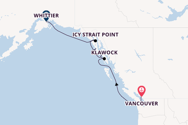 Alaska from Vancouver, British Columbia with the Luminara