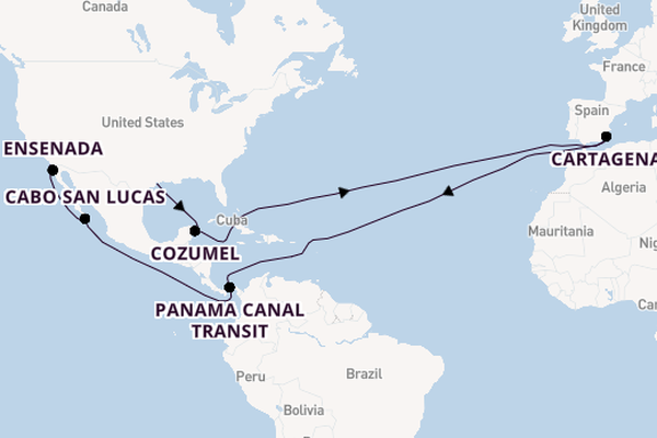 trans-Atlantisch vanaf Galveston, Verenigde Staten met de Disney Magic