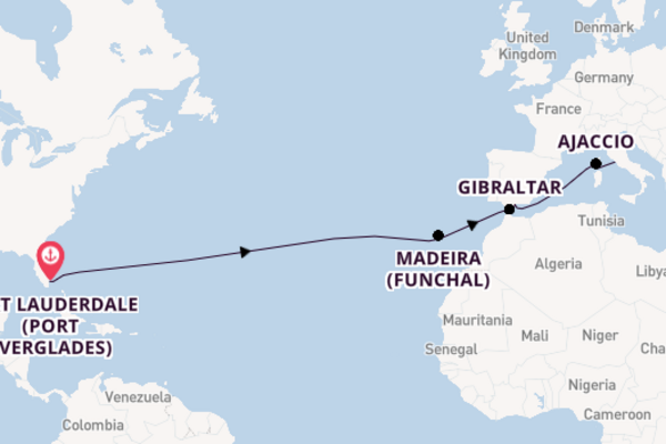 Transatlantic & Repositioning from Fort Lauderdale (Port Everglades), Florida with the Emerald Princess