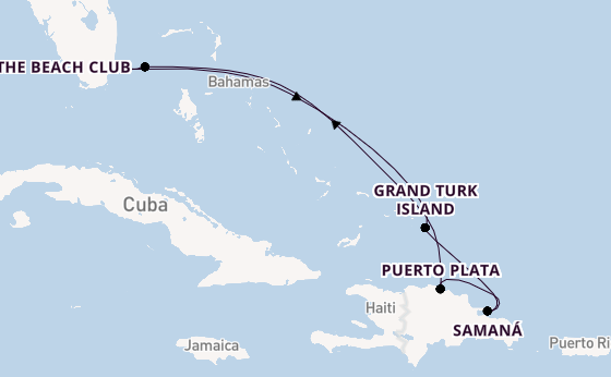 Caribbean from Miami, Florida, USA with the Resilient Lady
