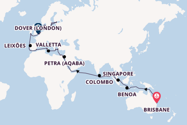 Mediterranean from Brisbane, Australia with the Crown Princess