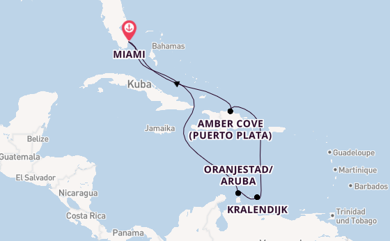 Karibik ab Miami auf der Carnival Venezia