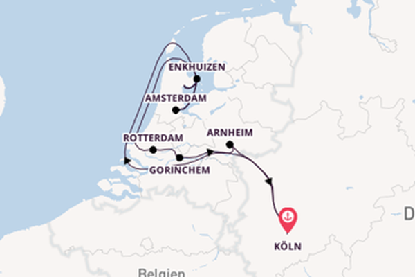 In 6 Tagen nach Köln über Rotterdam