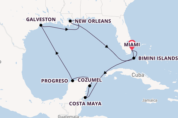 Caribbean from Miami, Florida with the EUROPA