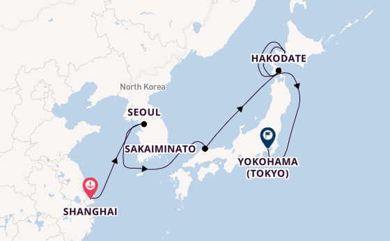 Japan from Shanghai, China with the Spectrum of the Seas