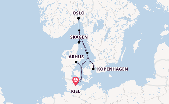 Norwegen ab Kiel, Deutschland auf AIDAnova
