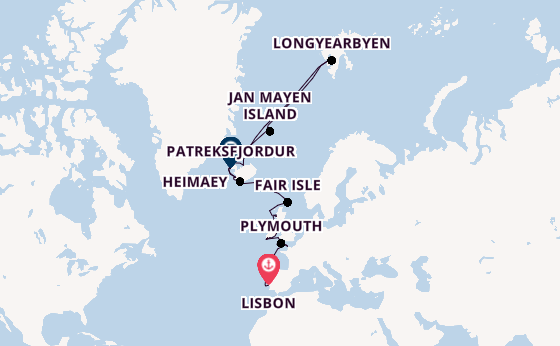 British Isles from Lisbon, Portugal with the Seabourn Pursuit