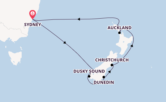 Australien und Neuseeland ab Sydney auf der Celebrity Edge