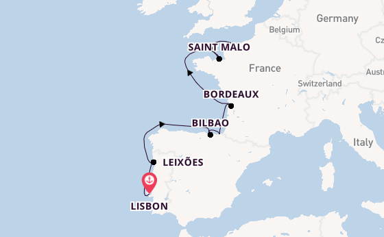 Portugal from Lisbon, Portugal with the Azamara Journey