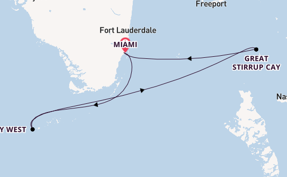 Caribbean from Miami, Florida with the Norwegian Viva