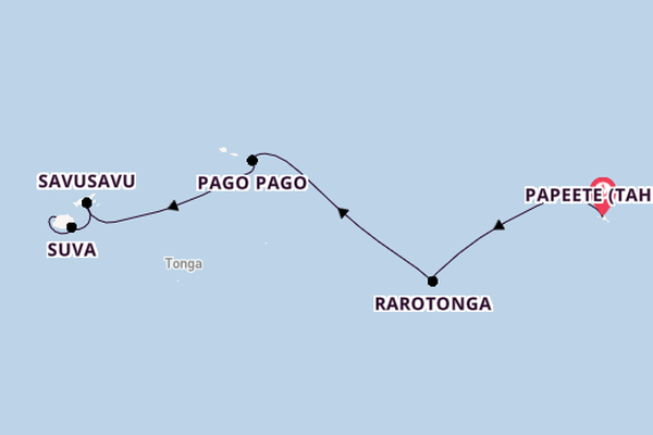 Polynesien ab Papeete (Tahiti), Französisch-Polynesien auf der Riviera