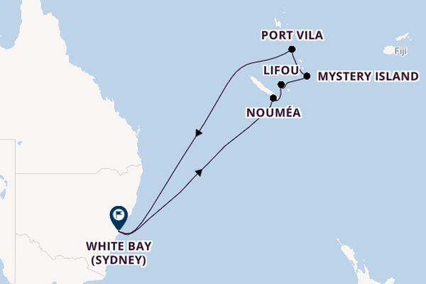 South Pacific from Sydney, Australia with the Carnival Adventure