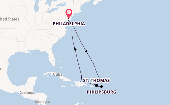 Caribbean vanaf Philadelphia, Verenigde Staten met de Norwegian Pearl