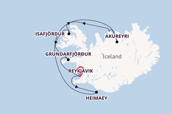 Arctic from Reykjavik, Iceland with the Ilma