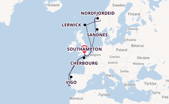 United Kingdom from Southampton, England with the MSC Meraviglia
