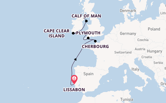 Britse Eilanden vanaf Lissabon, Portugal met de Seabourn Pursuit