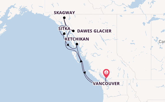 Alaska vanaf Vancouver, Canada met de Disney Magic
