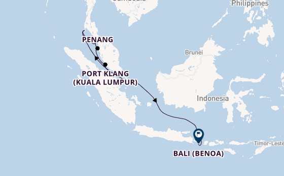 South East Asia from Australia with the Celebrity Millennium