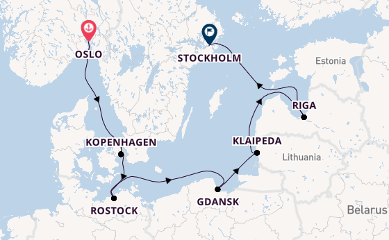 Noorwegen vanaf Oslo, Noorwegen met de MSC Magnifica