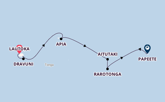 Polynesia from Lautoka, Fiji with the Norwegian Spirit 