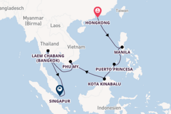 In 15 Tagen nach Singapur über Phu My