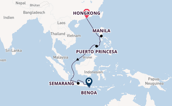 Südostasien ab Hongkong, China auf der Seven Seas Explorer
