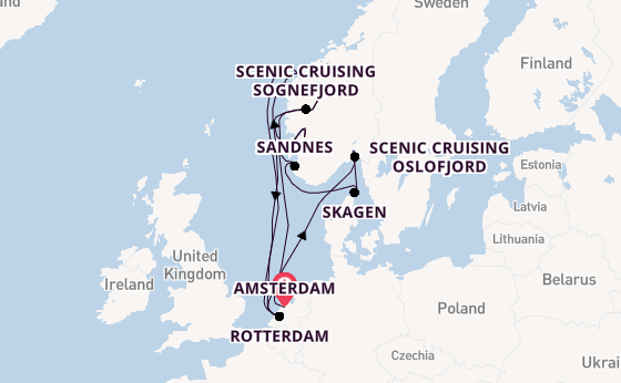 Norway from Amsterdam, Netherlands with the Nieuw Statendam