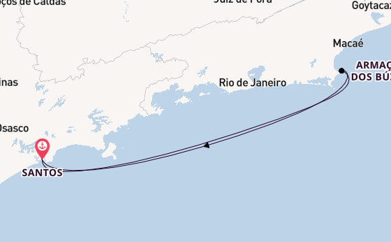 Brazil from Santos, Brazil with the MSC Seaview